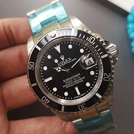 【人気機種】【ブラック 】ROLEX サブマリーナー デイト 16610LVコピー時計